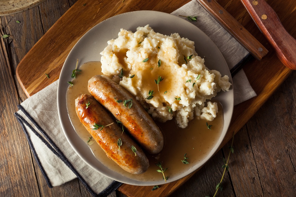 Sausage and mash - eat in London