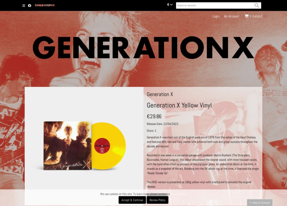 Generation X store Products