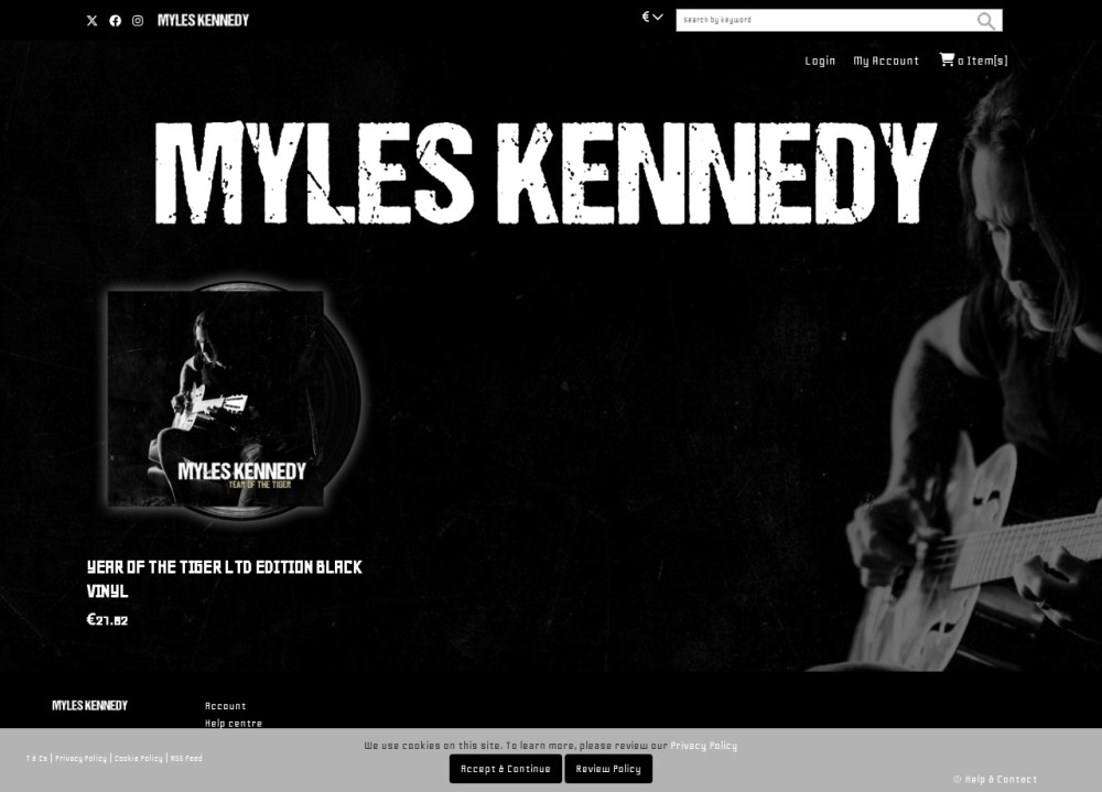 Myles Kennedy Official Online Store : Merch, Music, Downloads & Clothing