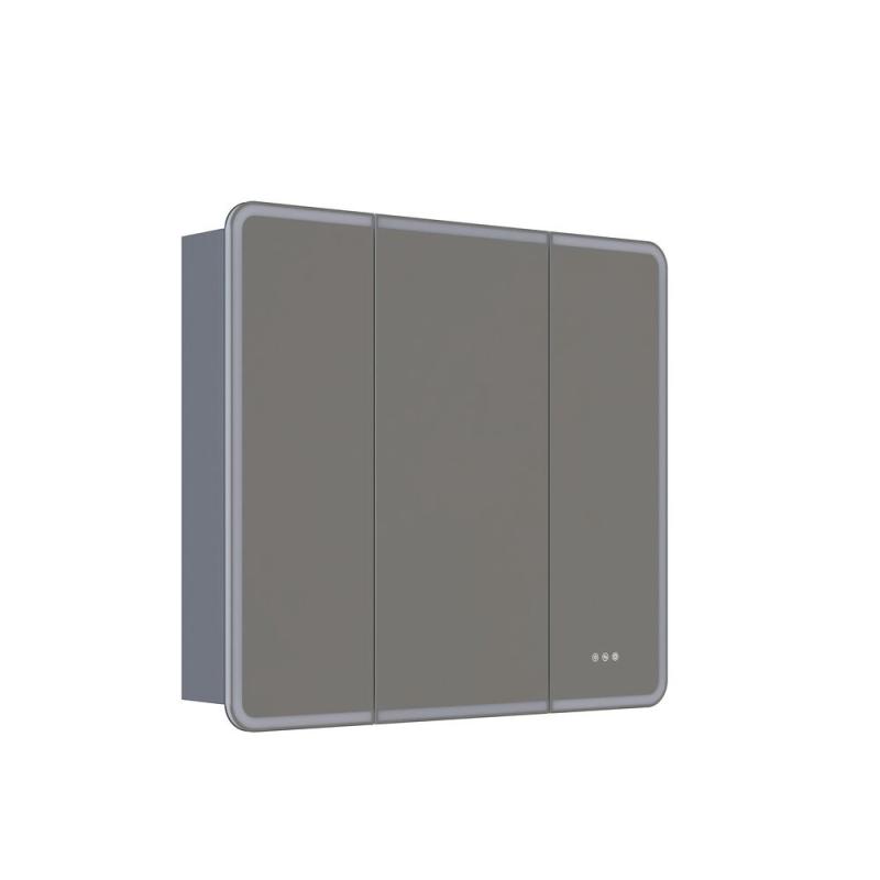 Speilskap Radience 3 d&oslash;rer 90*100 cm Gr&aring; matt