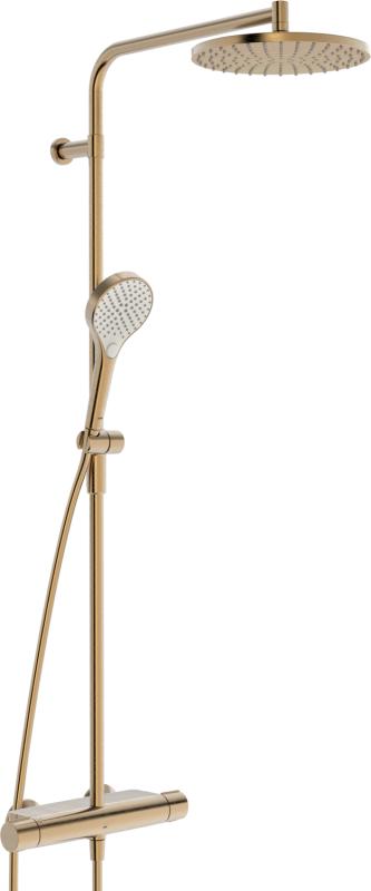 Oras Optima Style Rainshower, b&oslash;rstet bronse
