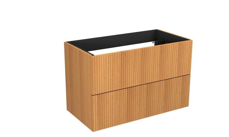 Servantskap b&oslash;lge MIE 160dbl 160x46x57cm eik finer