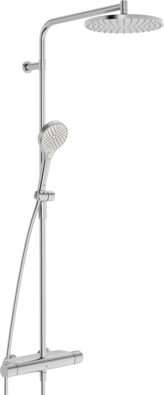 Oras Optima Style Rainshower, b&oslash;rstet st&aring;l