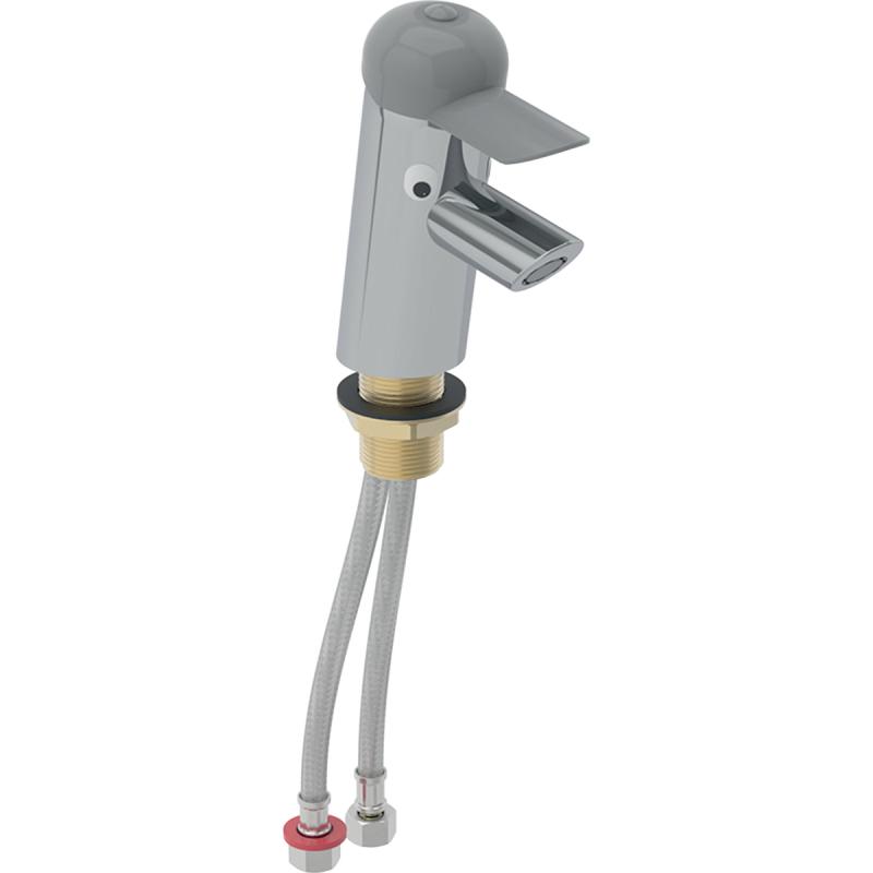 Geberit Bambini servantkran, st&oslash;vgr&aring;/blankforkrommet