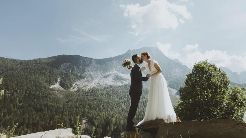 La magia di un matrimonio in montagna La magia di un matrimonio in montagna