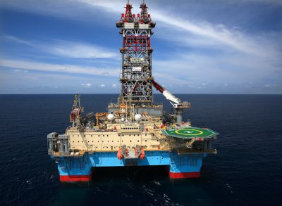 The Maersk discoverer rig