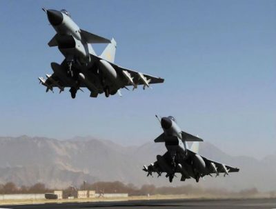 two planes flying with the aim of blowing something up