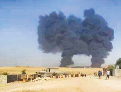 IS torches oil wells