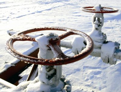 A Novatek gas pipeline in Russia