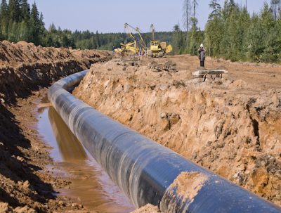 Gas pipeline construction