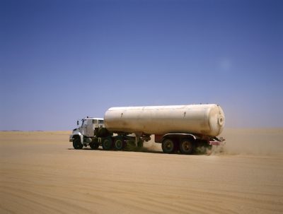 Oil tanker truck