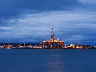 North Sea oil rig