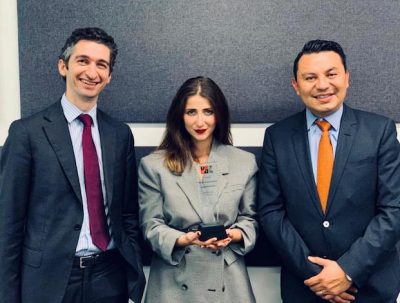 HST CEO Carlos Zamora and COO Edgar Gutierrez on February 28 in Mexico City