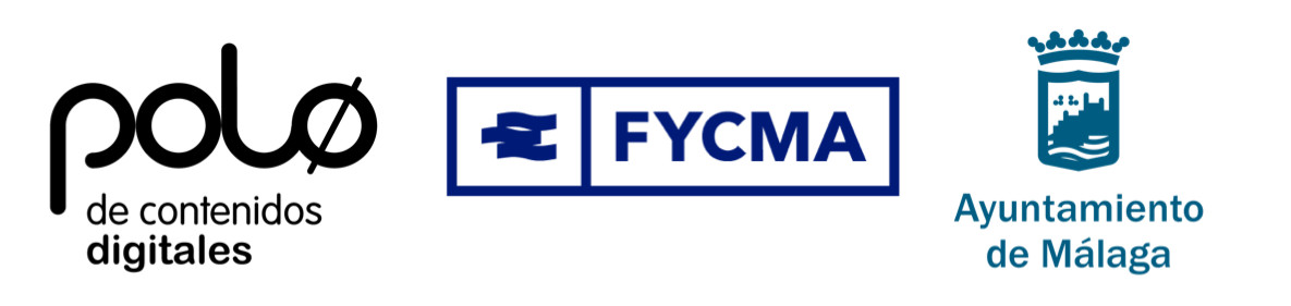 Logos Polo digital, FYCMA y Ayuntamiento Málaga