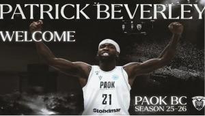 Ο ΠΑΟΚ ανακοίνωσε την απόκτηση του Πάτρικ Μπέβερλι