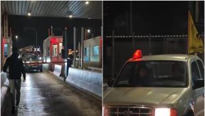 Η στιγμή που οι αγρότες της Εύβοιας και της Θήβας σηκώνουν τις μπάρες στα διόδια στις Αφίδνες [βίντεο]