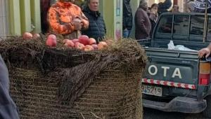 Φλώρινα: Αγρότες πέταξαν άχυρο και κοπριά έξω από το γραφείο βουλευτή της ΝΔ