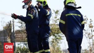 Φωτιά σε απορρίμματα κοντά στη Σχολή Δικαστών στη Θεσσαλονίκη