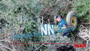 Μεσολόγγι: Τρακτέρ έπεσε σε ρέμα - Επιχείρηση απεγκλωβισμού του οδηγού