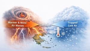 Αγριεύει ο καιρός από Τετάρτη: Καταιγίδες, πυκνά χιόνια και θυελλώδεις άνεμοι