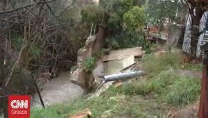 Εκκενώθηκαν τρία σπίτια στον Άγιο Δημήτριο λόγω της κακοκαιρίας