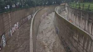 Κακοκαιρία: «Φούσκωσε» ο Ποδονίφτης, ορμητικά τα νερά λίγο πριν την εκβολή στον Κηφισό