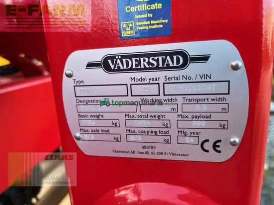 Sembradora monograno mecanica - Väderstad - tempo tpv 9 + fh 2200