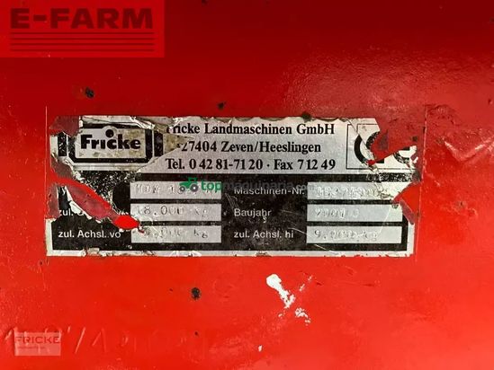 Remolqu agrícola - Fricke - hdk 182/60