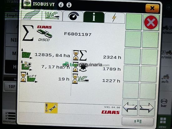 Cortacésped manual - Claas - disco 1100 c business