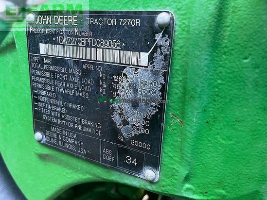 Tractor agrícola -  - 7270r