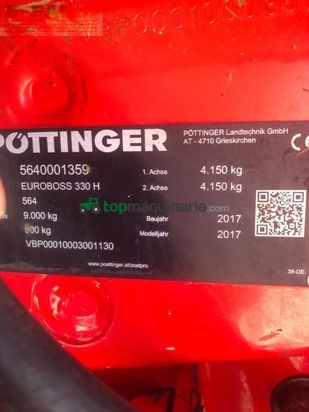 Cinta transportadora de forraje - Pöttinger - euroboss 330 h ladewagen
