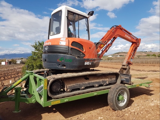 Plataforma porta mini escavadoras 