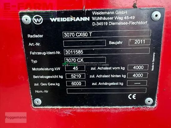 Telescopica - Weidemann - 3070 cx 60t