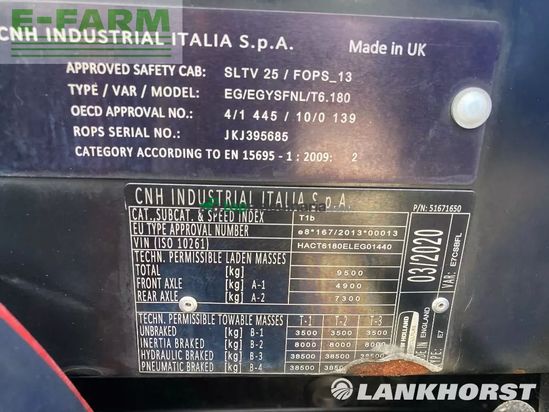 Tractor agrícola - New Holland - t6.180 ec