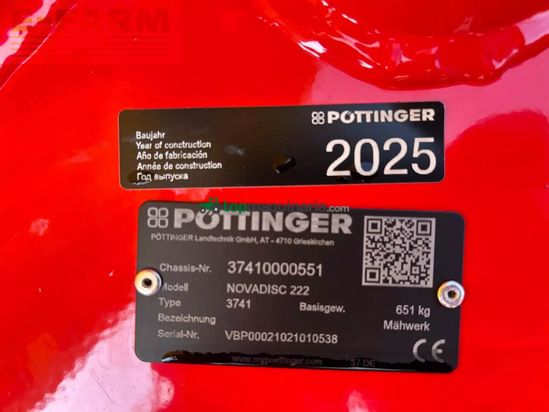Cortacésped manual - Pöttinger - novadisc 222