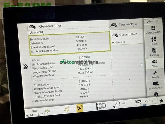 Cosechadora de Cereal - Claas - miete mähdrescher lexion 7400