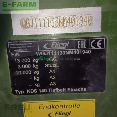 Volquet - Fliegl - kds 140 junior