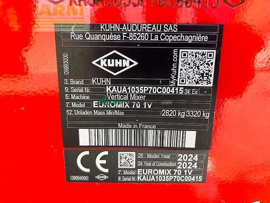 Remolqu esparcidor - Kuhn - euromix i 1070