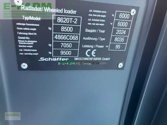 Minicargadora - Schaffer - 8620t teleskopradlader