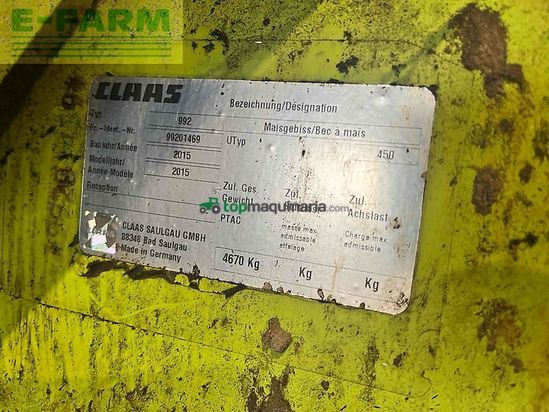 Cabezal - Claas - orbis 900 typ992