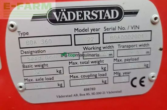 Grada de disco - Väderstad - carrier xl 925