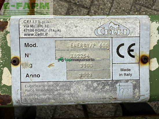 Grada rotativa - Celli - energy/p 600 rotorkopegg