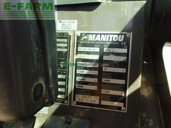 Telescopica - Manitou - mlt 634-120 lsu ( 6m 3,4t )