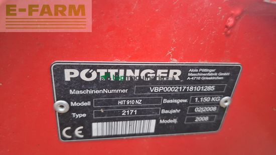 Henificador - Pöttinger - hit 910 nz