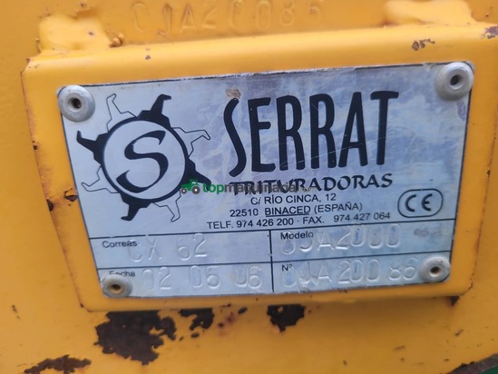 Trituradora autoalimentada Serrat de martillos