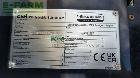 Cosechadora de Cereal - New Holland - fr 780 (stage v)