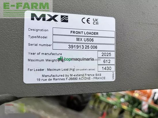 Tractor agrícola - Claas - axos 240 advanced mit fl u506