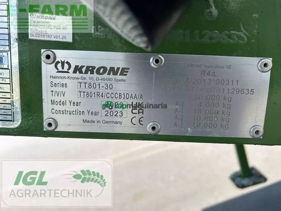 Cinta transportadora de forraje - Krone - gx 520 (tt801-30)