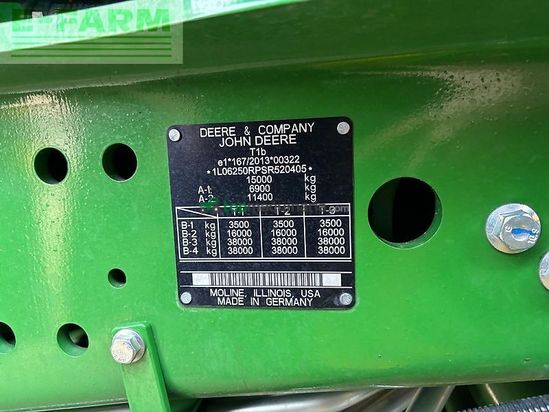 Tractor agrícola - John Deere - 6r250 *garantieverlängerung*