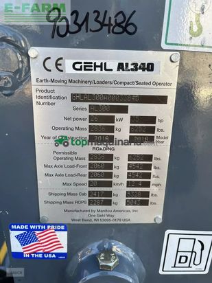 Telescopica - Gehl - 340 mit weidemann hv